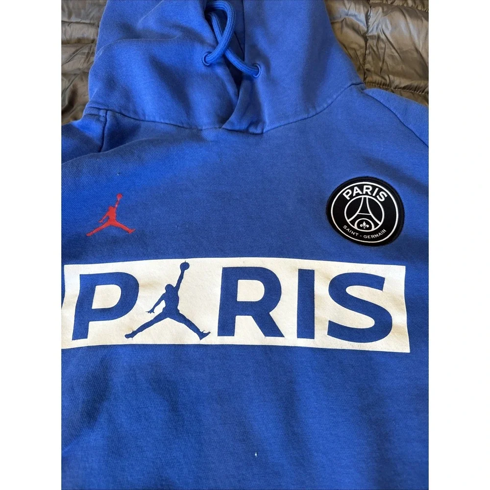 Air Jordan Paris Saint-Germaine Royal Blue Hoodie Men's XXL